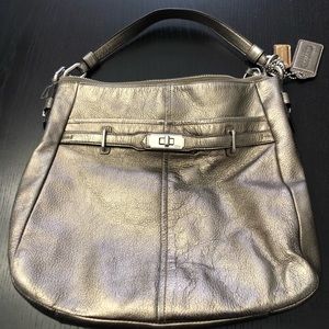 Authentic Coach Goldish Bronze Metallic Purse